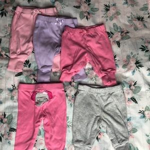 Lot of Baby Girl newborn pants